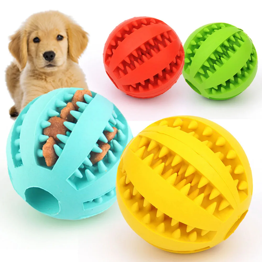 

Toys For Dogs Rubber Dog Ball For Puppy Funny Dog Toys For Pet Puppies Large Dogs Tooth Cleaning Snack Ball Toy For Pet Products, Optional