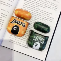 

Luxury NBA Cute Lakers Celtics Logo TPU Protective Case Cover For Apple Airpods 1 2