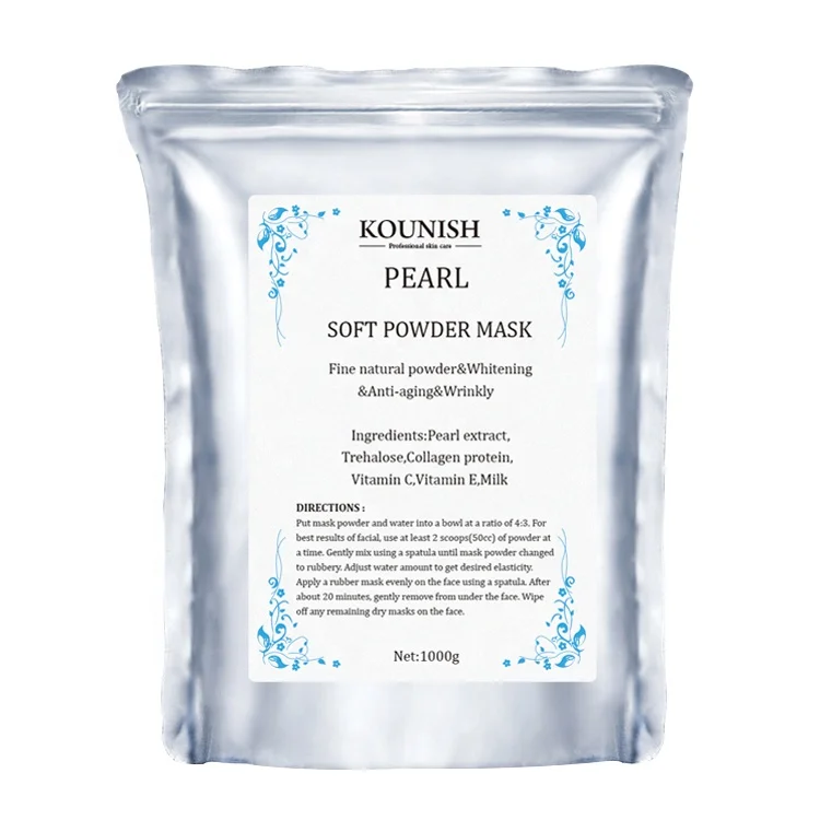 

Korean Natural Organic Pearl Milk Peel Off Face Soft Modeling Facial Collagen Whitening Powder Mask