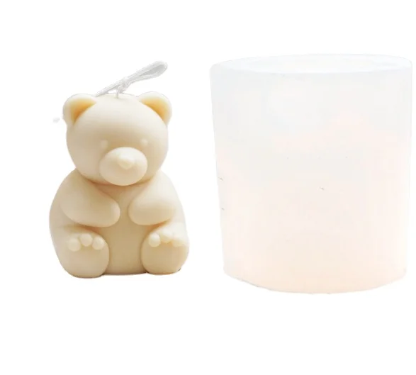 

LOVE'N diy gummy bear scented plaster candle handmade soap silicone mold LV452X