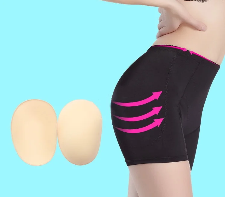 

women high waisted butt lifter sexy padded butt & hip enhancer women push up butt lifter with removable foam pads, Black, nude