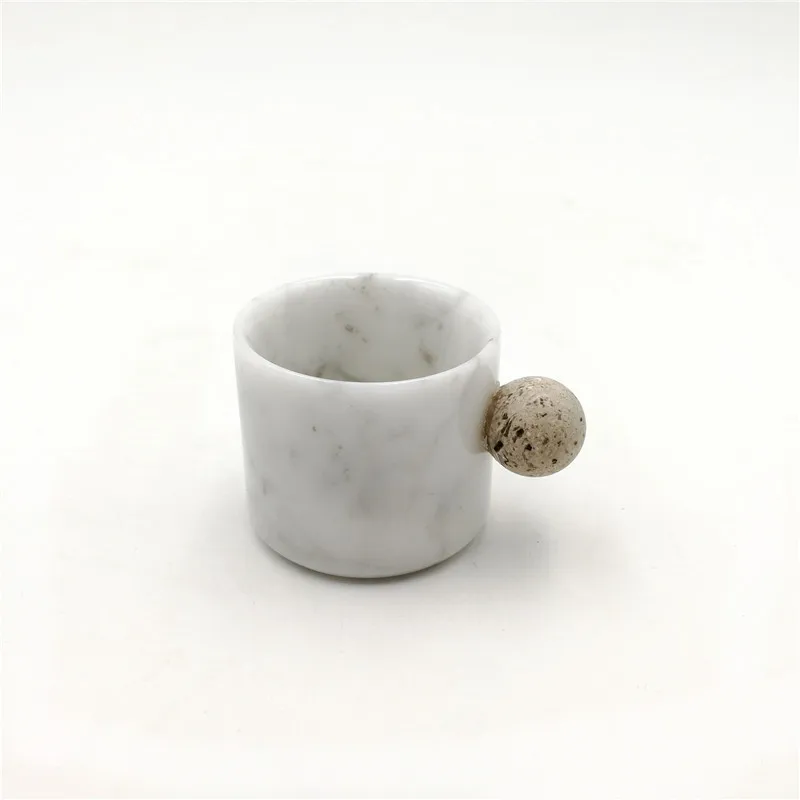 

Classic chinese traditional style marble polished small tea cup suit wholesale