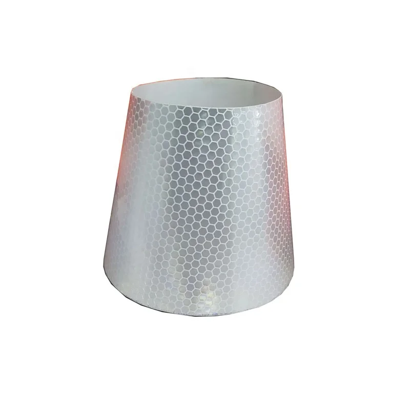 Honeycomb PVC Traffic Cone Reflective Tape Prismatic Sheet High Visibility Waterproof Printable for Safety & Warning Purpose