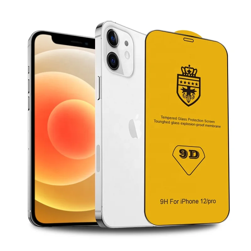 

Hot selling 9D 9H tempered glass screen protector full Glue full Cover Film For Iphone X XS Max XR 8 7 6 6s plus