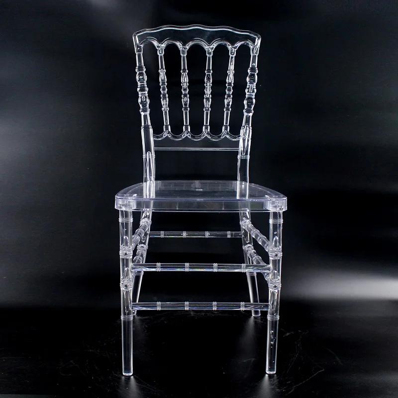 
Black Transparent Napoleon Chair Resin Napoleon Chair For Wedding 