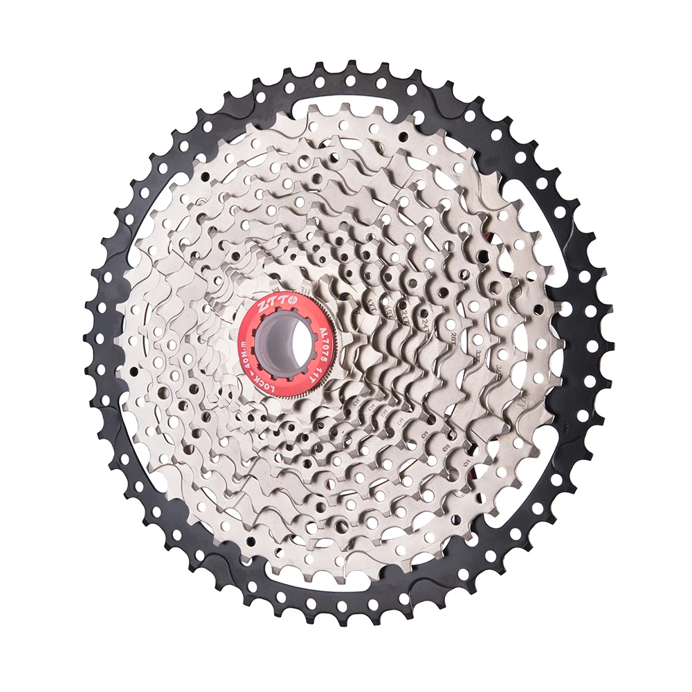 

ZTTO 12s 11-50t Cassette 12 Speed 11-50t Bike Wide Ratio Freewheel MTB Mountain for K7 Eagle XX1 X01 X1 GX Bicycle Parts, Sliver black