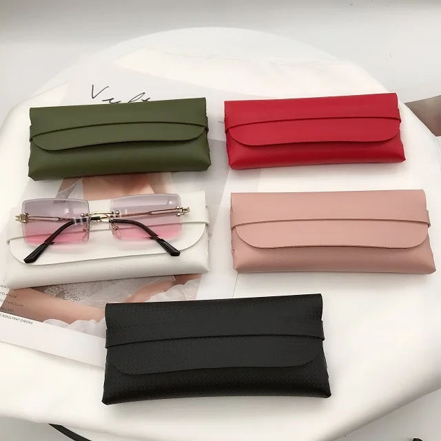 Fashion Glasses Pouches Eyewear Pu Bag Leather Sunglasses Case ...