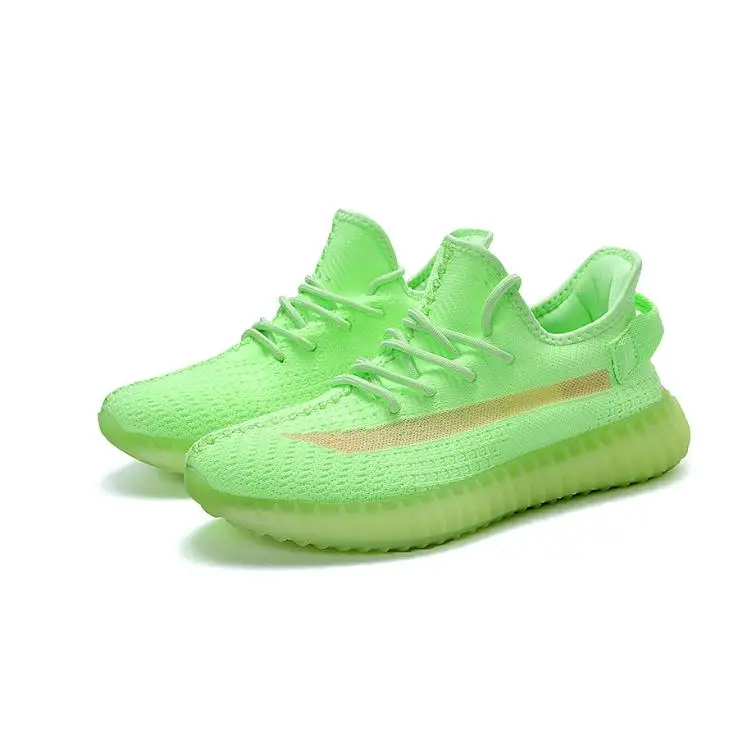 

Factory customize you own brand men&women knitted sport shoes fluorescent outsole casual light shoes, Bright color,colorful,make your color running shoes