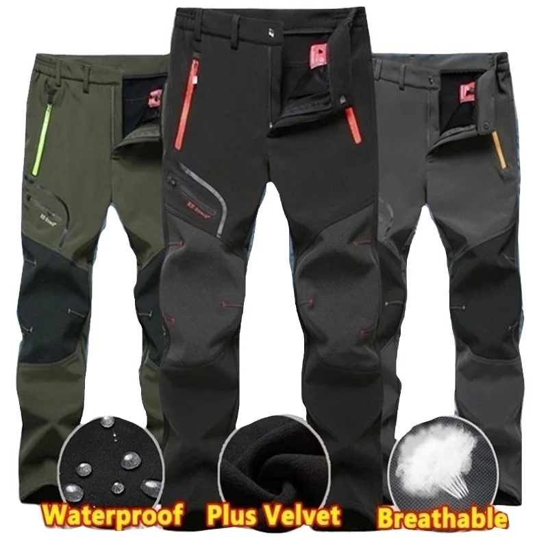 

custom factory supply New Men's Winter Outdoor Waterproof Hiking Trousers