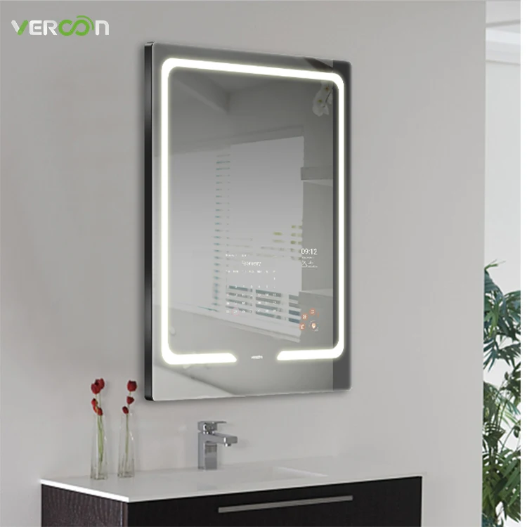 

Vercon new arrival high quality smart bathroom mirror with waterproof mirrors in factory prices for mirrors LED lights CE