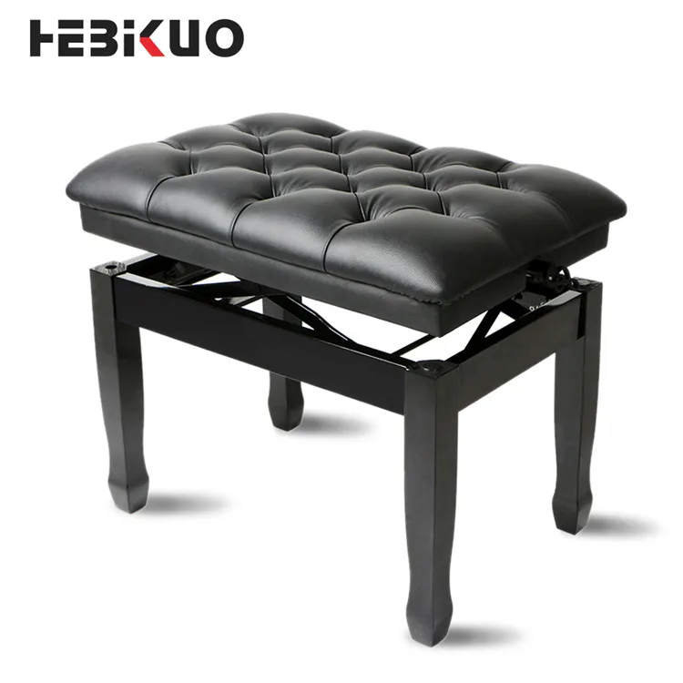 

HEBIKUO BA312 adjustable digital piano stool Hydraulic System Durable Modern stool, Black