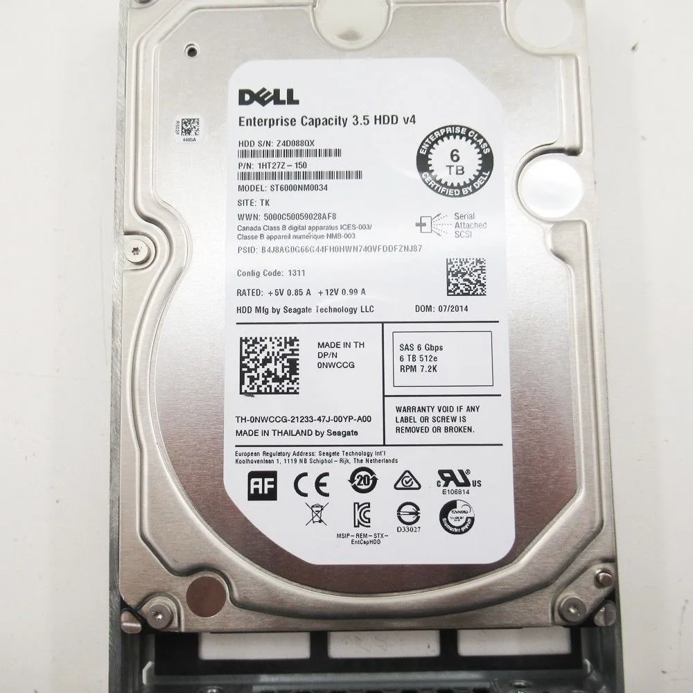 

6T sas 6Gb 3.5inch server hard disk ST6000NM0034 nwccg Hard Drive hard disk