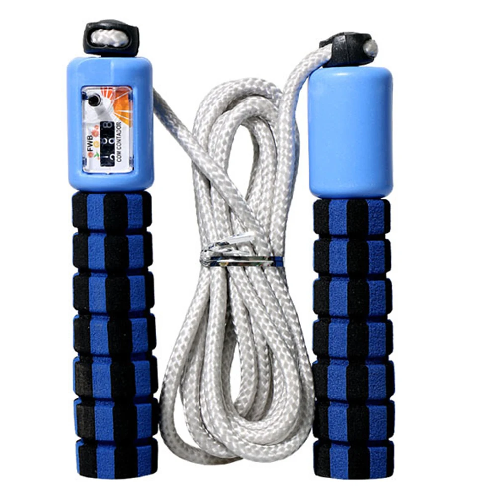 

Wholesale Fitness Accessory Digital Jump Rope Counter Automatic Counting Skipping Rope Sponge Non-slip Handle Cuerda De Salto