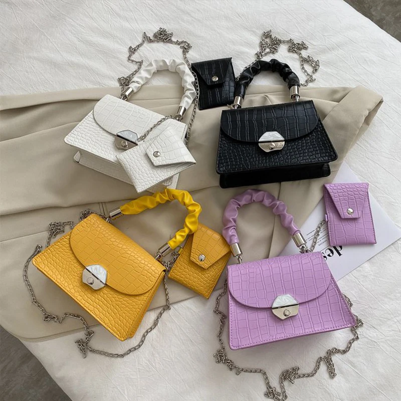 

2021 Fashion Chain Mini Ladies Handbags Women Bags Shoulder Female woman Crossbody bag, Pls see the color choices