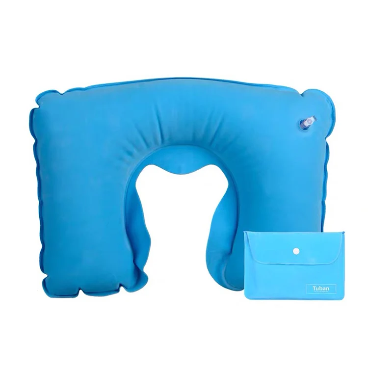 Air Filled Inflatable Travel Neck Pillow With Pouch Buy Neck Pillow