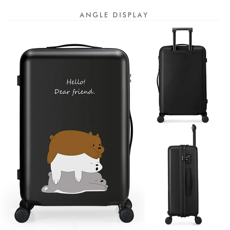 

High Quality PC Luggage Case Students Women Check-in Box Travel Suitcase Spinner Carry-on Luggage Case, Customized color