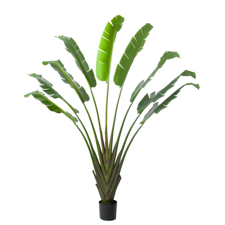 

feel cloth indoor and outdoor decoration tropical green plants artificial banana tree traveler Artificial tree