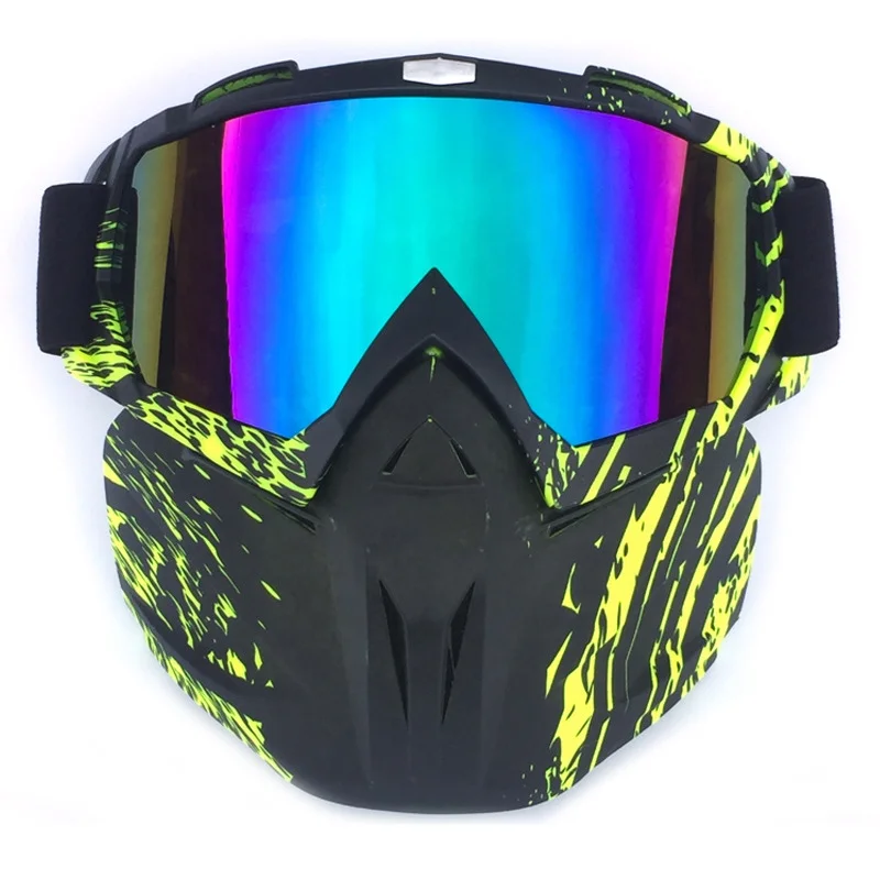 

Anti-UV 400 Anti-fog Motocross Riding Motorcycle Goggles With Mask