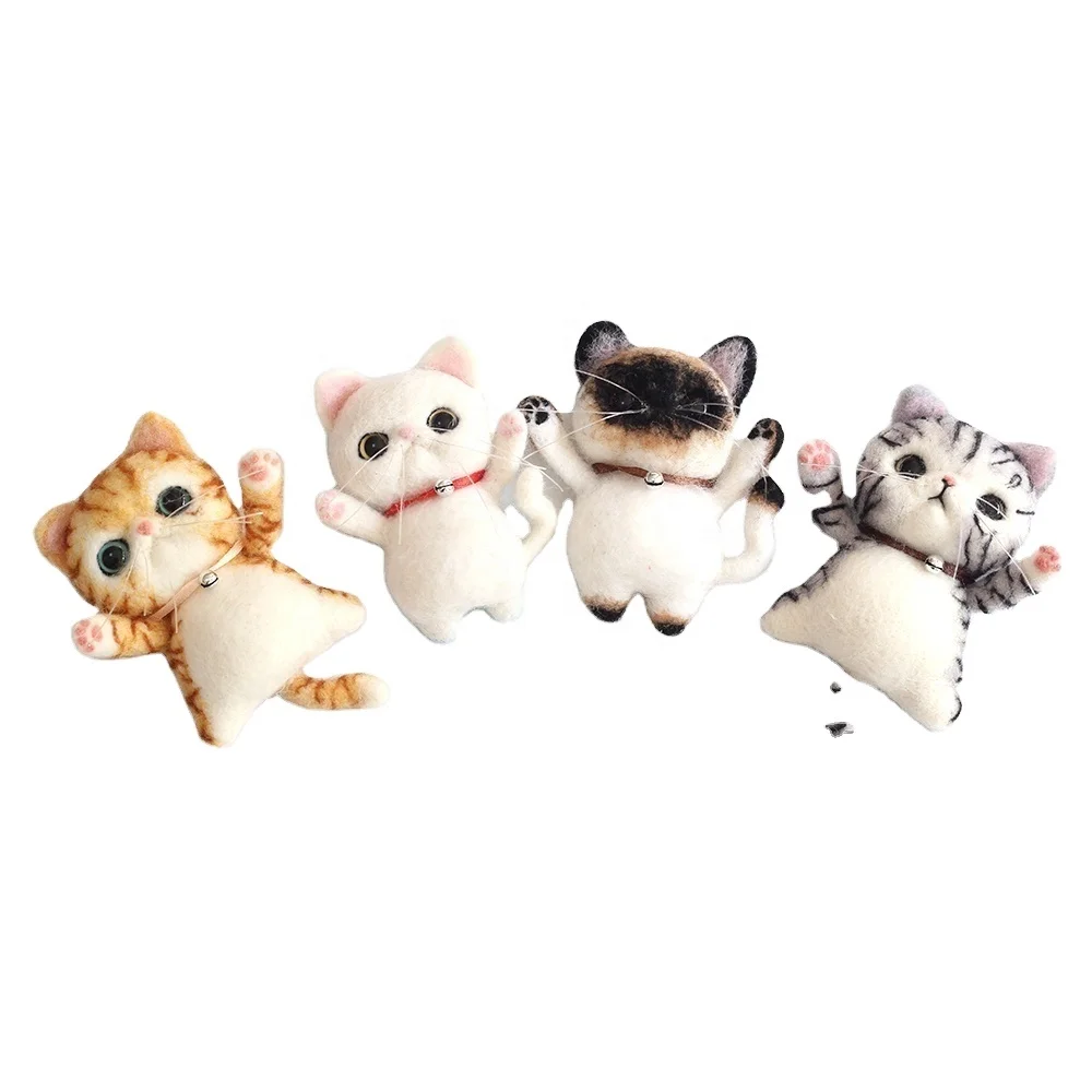 

Innovative Brooches DIY Gift Needle Felting Kit Supplies Felt Cat Animals Handmade Craft Set Felt Craft Set Needlework