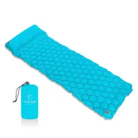 

Stock Available HOMFUL ultralight camping air inflating sleeping pad with pillow attached