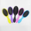Hot sell high quality rubber handle plastic massage hair brush
