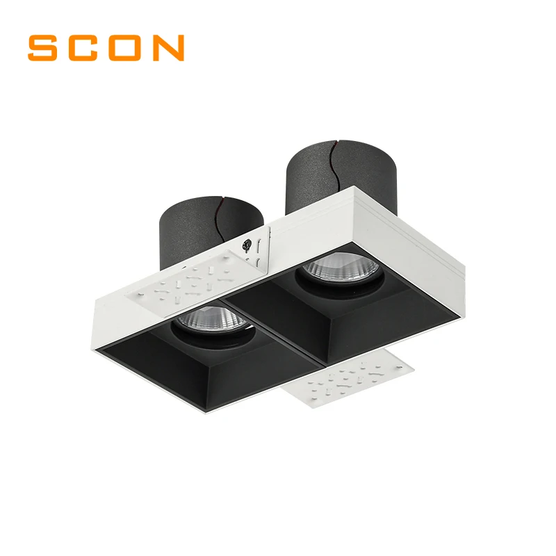 

Scone Hot selling Modern single head 14W/3000K/3500K/4000K Square downlight ledspotlights downlight black handy brite spotlights