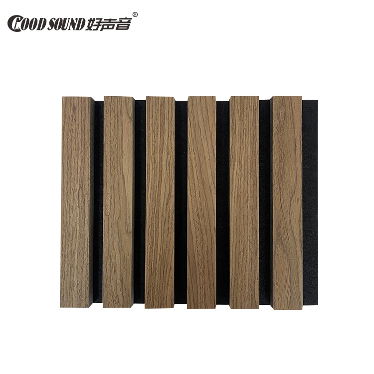 

GoodSound Interior Designing Fireproof Natural Walnut And Oak Acoustic Slat Wood Wall Panel/Sample Link