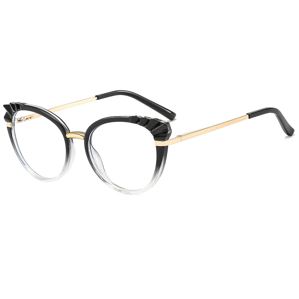 

2023 Personalized Fashion Eyeglass Frames For Young Girls Tr90 Eyeglass Frames Cat Eye Blue Light Blocking Glasses