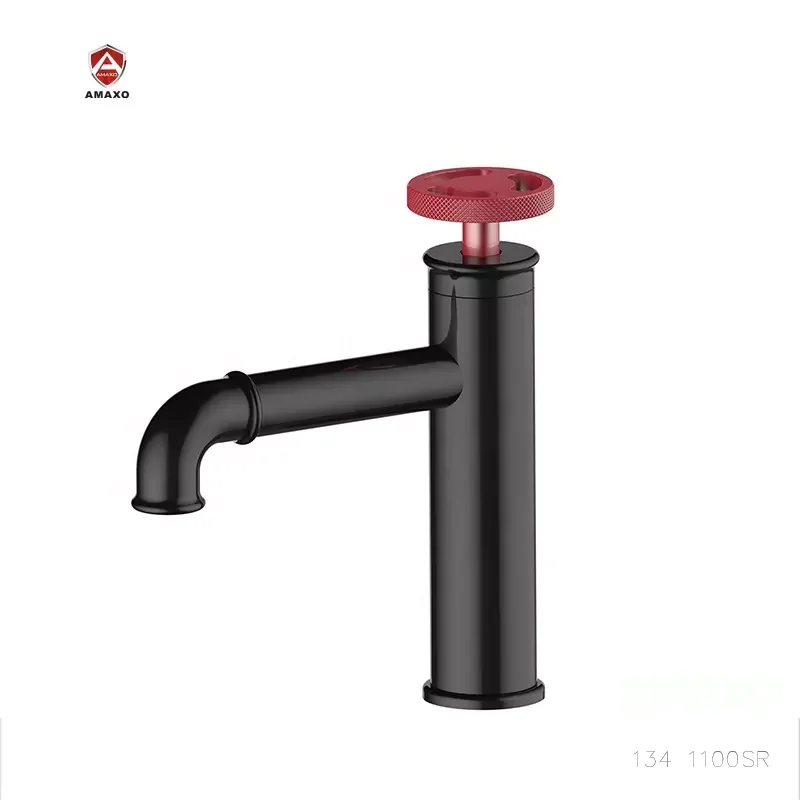 

AMAXO Modern Water Taps Brass Single Hole Basin Faucet Bathroom Luxury Basin Faucets