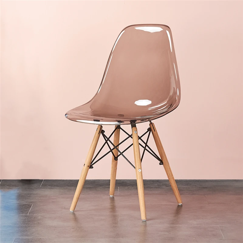 
home living dining room restaurant sillas PC plastic chair with chrome steel legs metal frame pc seat 