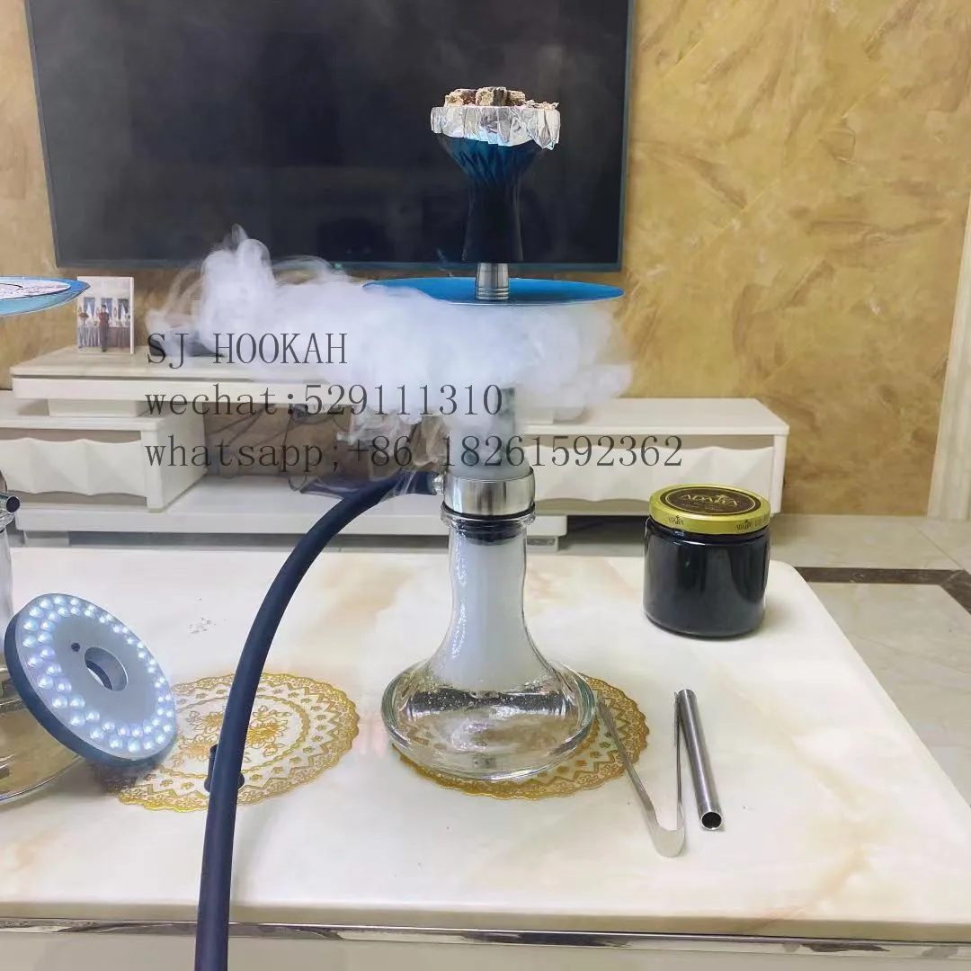 

2021 new mini hookah shisha stainless steel resin with wood hookah, Green\black\red\blue\yellow\mix color