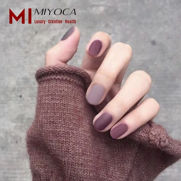 

MIYOCA 24 Pcs Private Label Colorful Matte Press On Nails Easy Apply Fake Nail Acrylic Short Girl Fasle Fingernail Tips Natural, White aurora butterfly