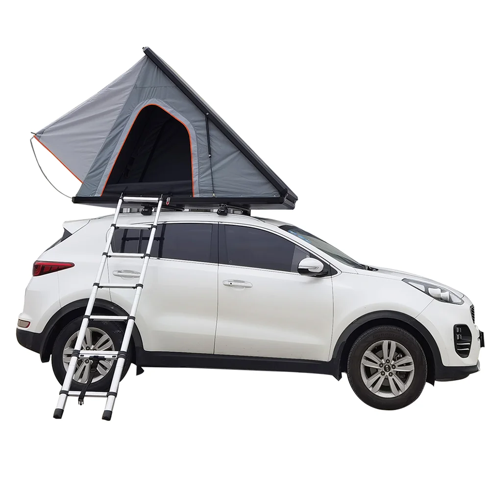 

RTS Custom Outdoor 3-4 Person 4x4 Triangle Aluminium Hard Shell Car Roof Top Tent, Customzied