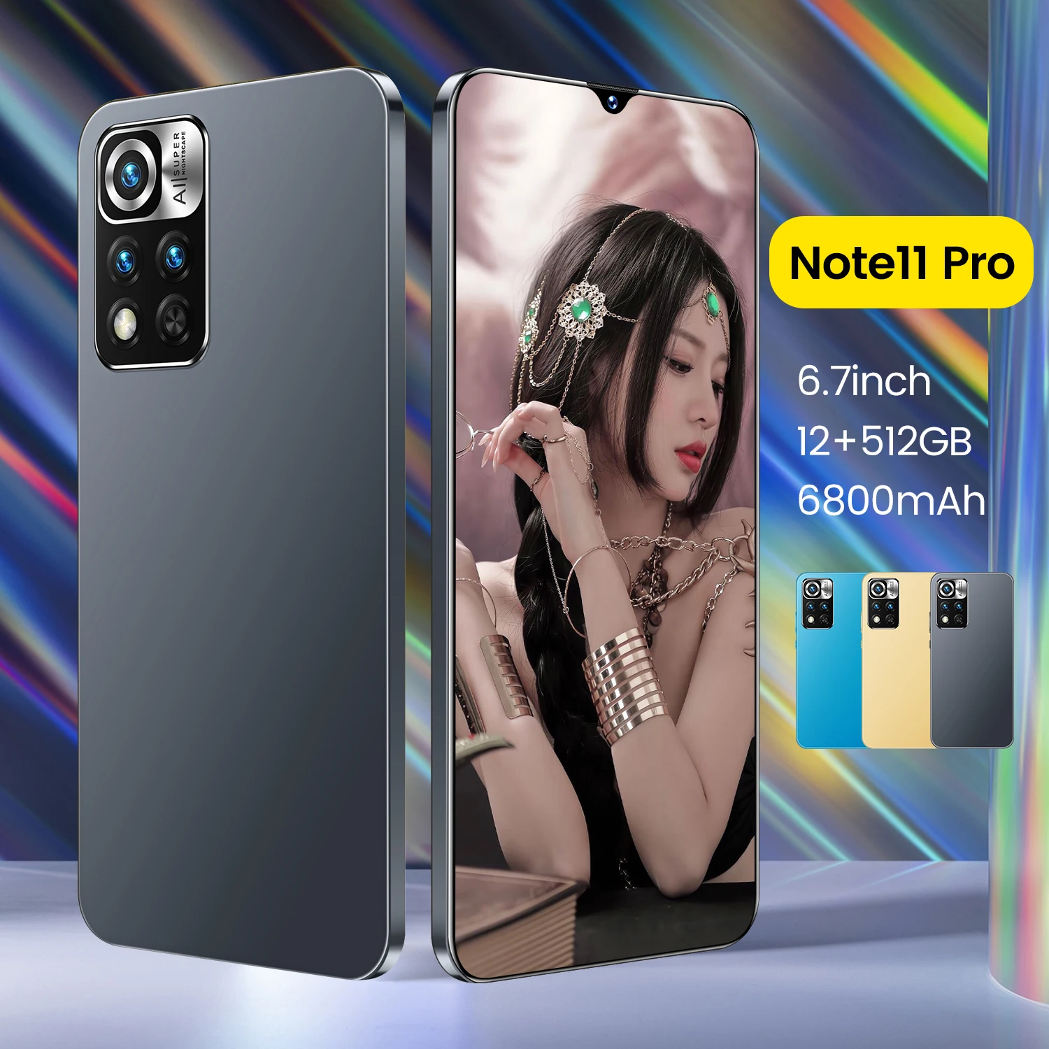 Hot sale Note11 Pro 6800mah la