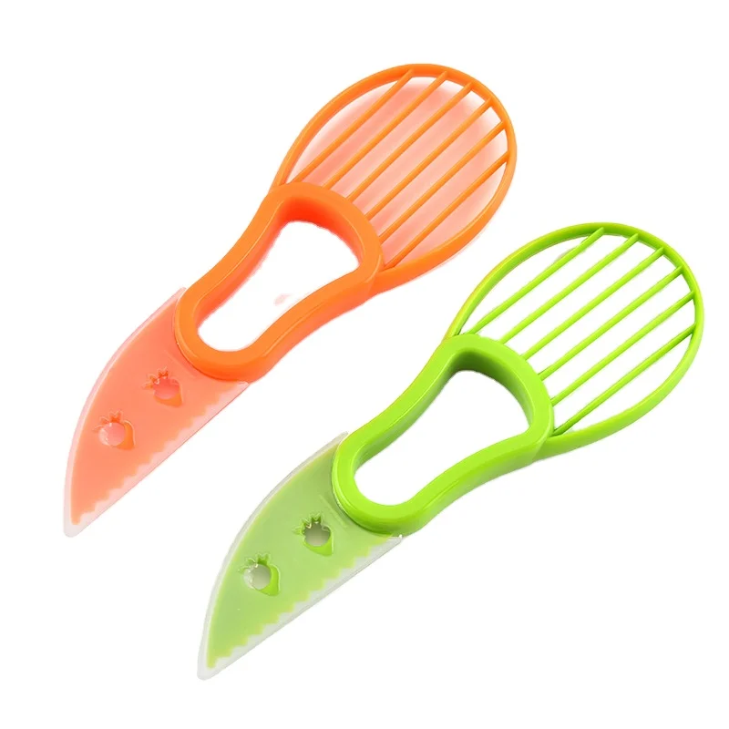 

Kitchen Tool Multi Function Cutter 3 In 1 Avocado Knife Cutting Tool Avocado Slicer Fruit Knife Kitchen