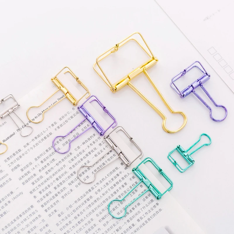 

Big Size Colorful Metal Clip Wedding Party Message Folder Card Photo Holder School Office Supplies File Clips Decoration