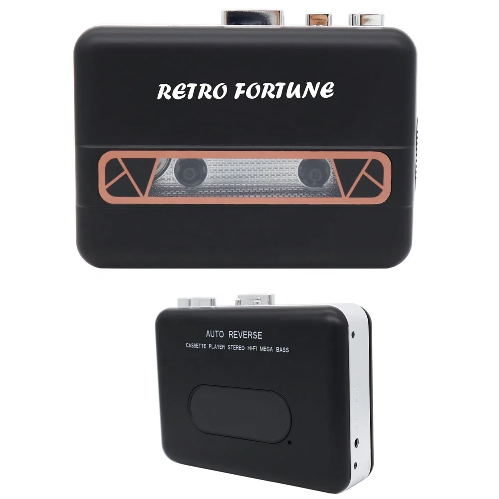 custom Cassette Recorder Player fashion Recorder Player with am fm radio walkman cassette player black color