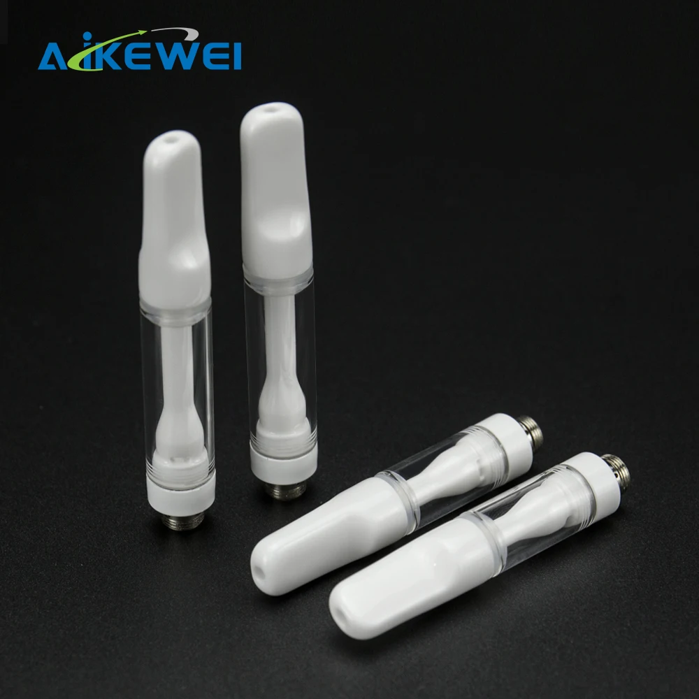 

510 Thread Full Ceramic Cartridge 0.5ml 1.0ml Empty Atomizer No Leaking Hot Selling 510 Cartridge, White/ customized