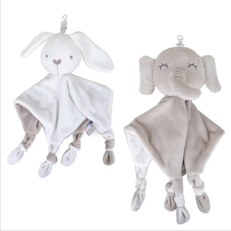 

Wholesale newborn baby animal towel elephant rabbit doll baby sleeping blanket