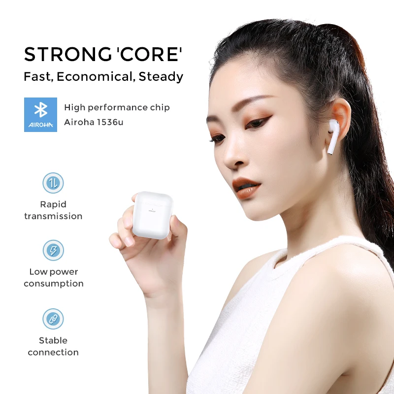 
Joyroom T03S in-ear detection TWS Earbuds wireless earphone bluetooth headphones wireless charging box pop up window 