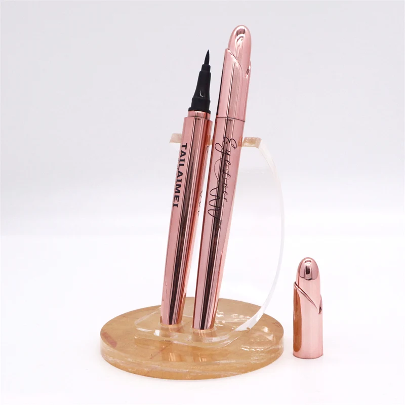 

TLM New Design Black Eyeliners 3D Eyelashes Waterproof Long Lasting Eye Liner Super Fine Tip Makeup Eyeliner Pen