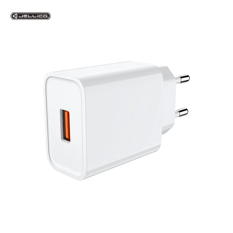 

Quick Charge QC3.0 18W USB Charger EU Wall Mobile Phone Charger Adapter Fast Charging for Samsung Xiaomi, White