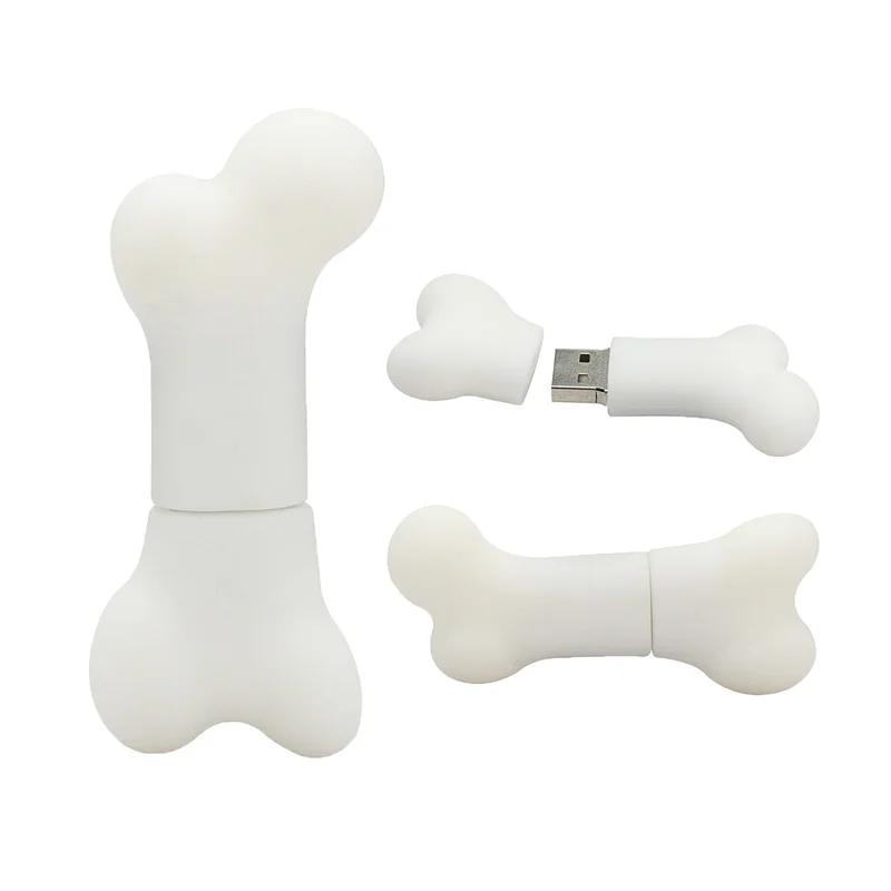 

2019 OEM Logo Plastic Dog Bone USB Flash Drive 8GB Memory Stick