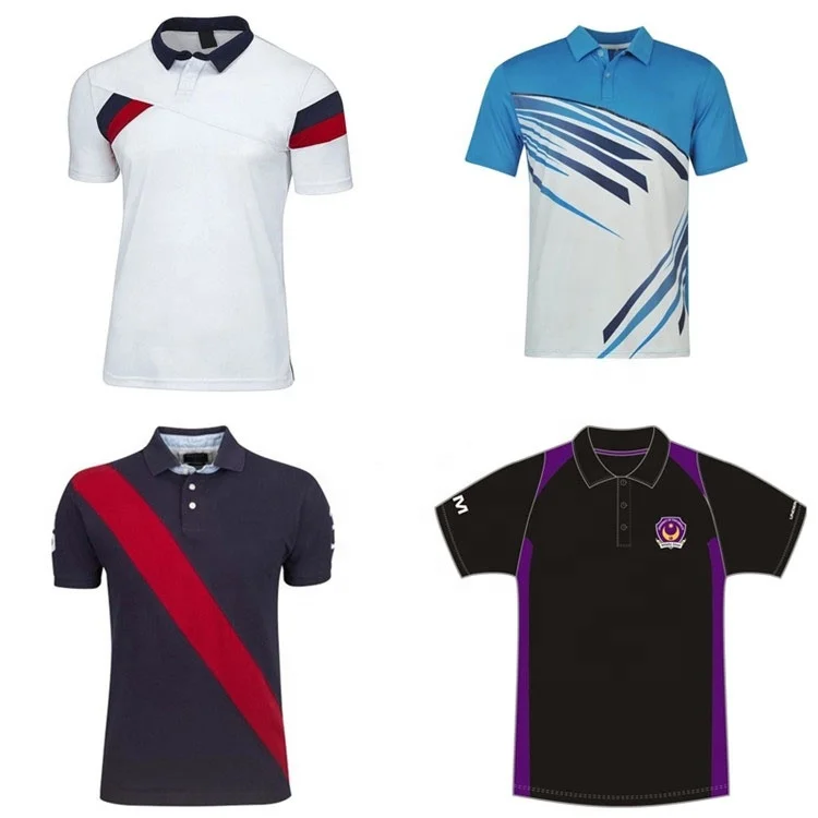 

High quality custom design 100 polyester sports polo shirts, Customized color