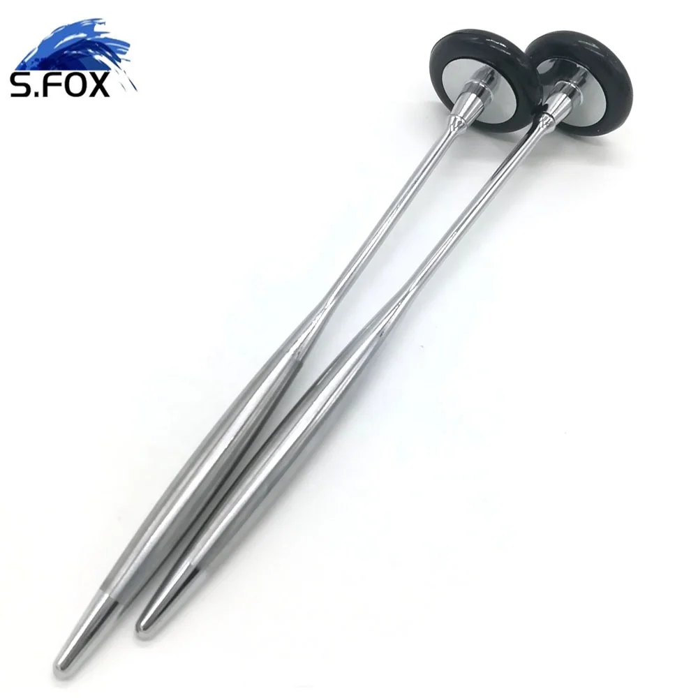 
Stainless Steel Rubber Head Round Shape Percussion Hammer Medical Patella Hammer 