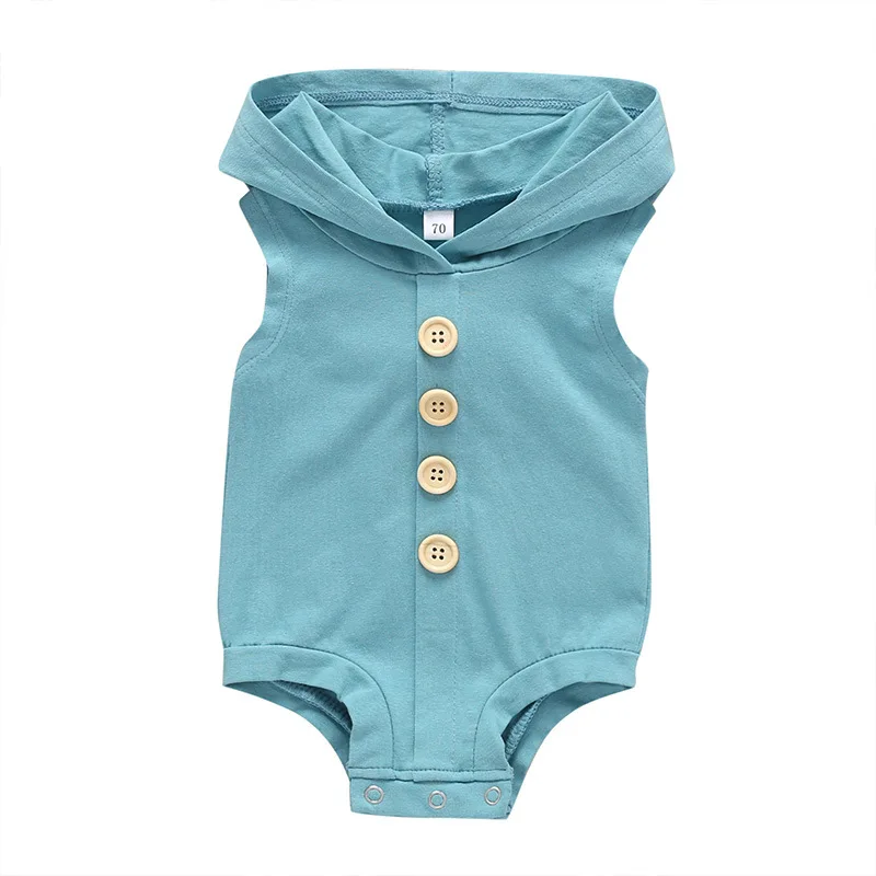 

Newborn Baby Pure Cotton Short Sleeve Thin Open File Climbing Suit