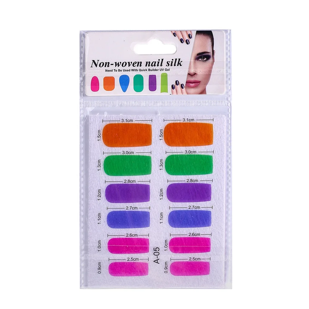 
DIY French Manicure Nail Art Fiberglass Silks Non-woven Fiber Glass Nail Extensions Form Accessories 