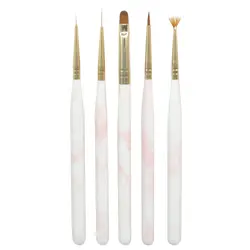 Yihuale 5pcs/set Colorful Wooden Handle Drawing Pa