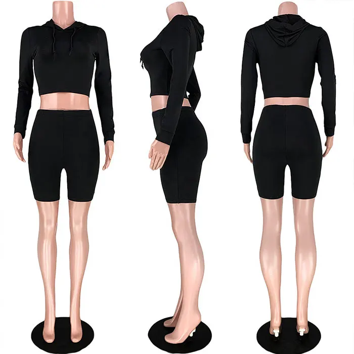 

New arrive Two Piece Shorts Sets With hooded Women Summer Tracksuit running womens 2 piece outfit two pieces set