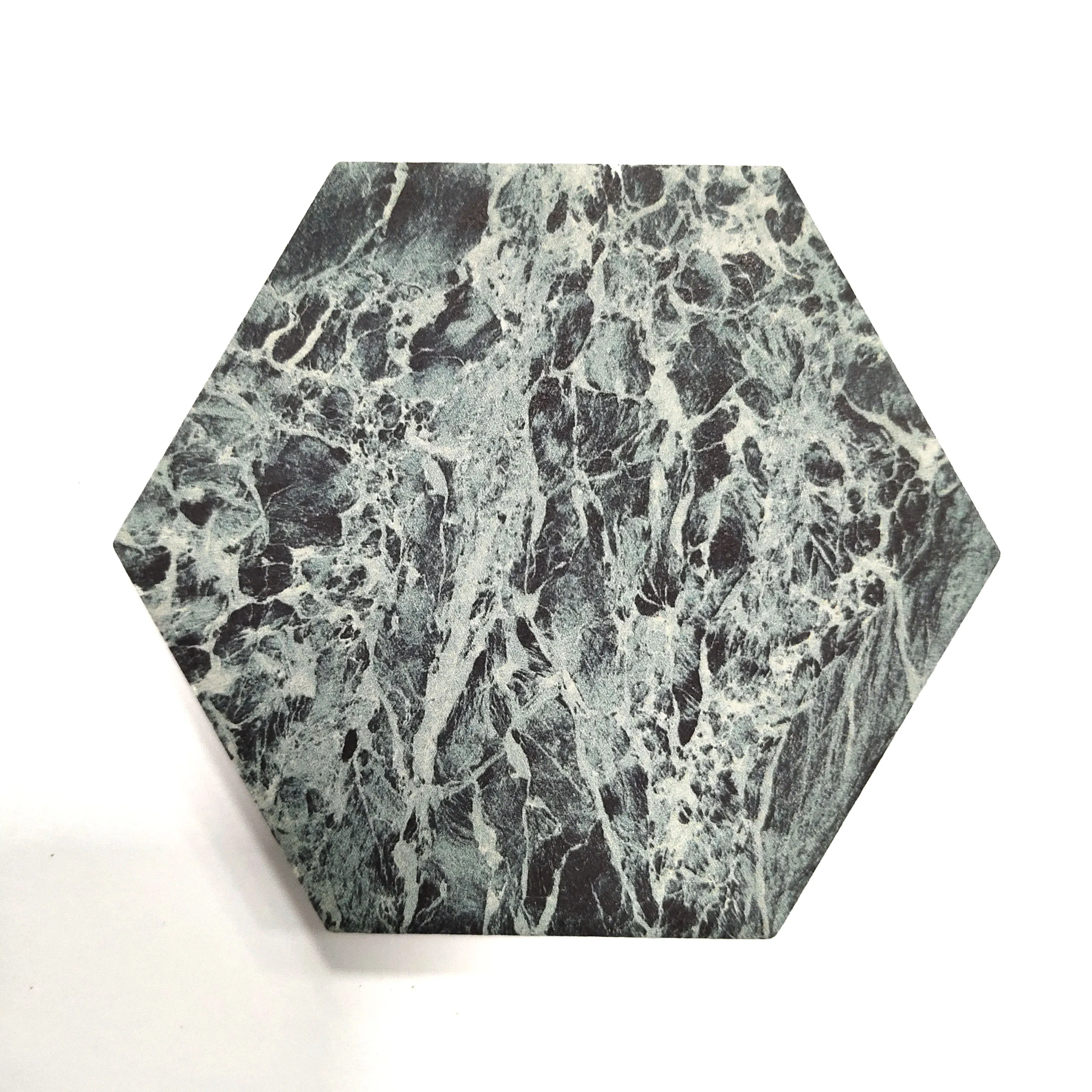 

Heating Agate Wine Clear Hexagon Coaster Paper Box Mug Warmer Ceramic Coasters For Promotion, Customized color